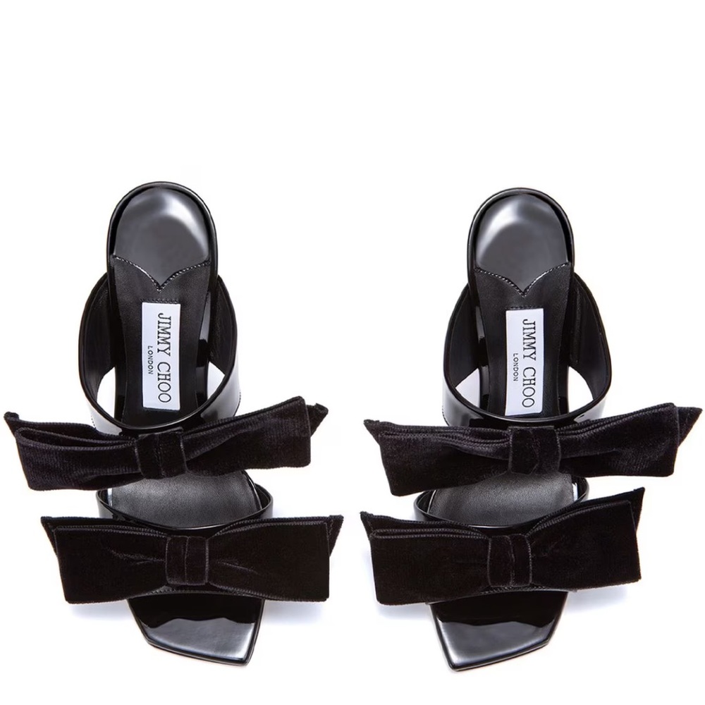 Jimmy Choo Flaca Black 100mm Heels